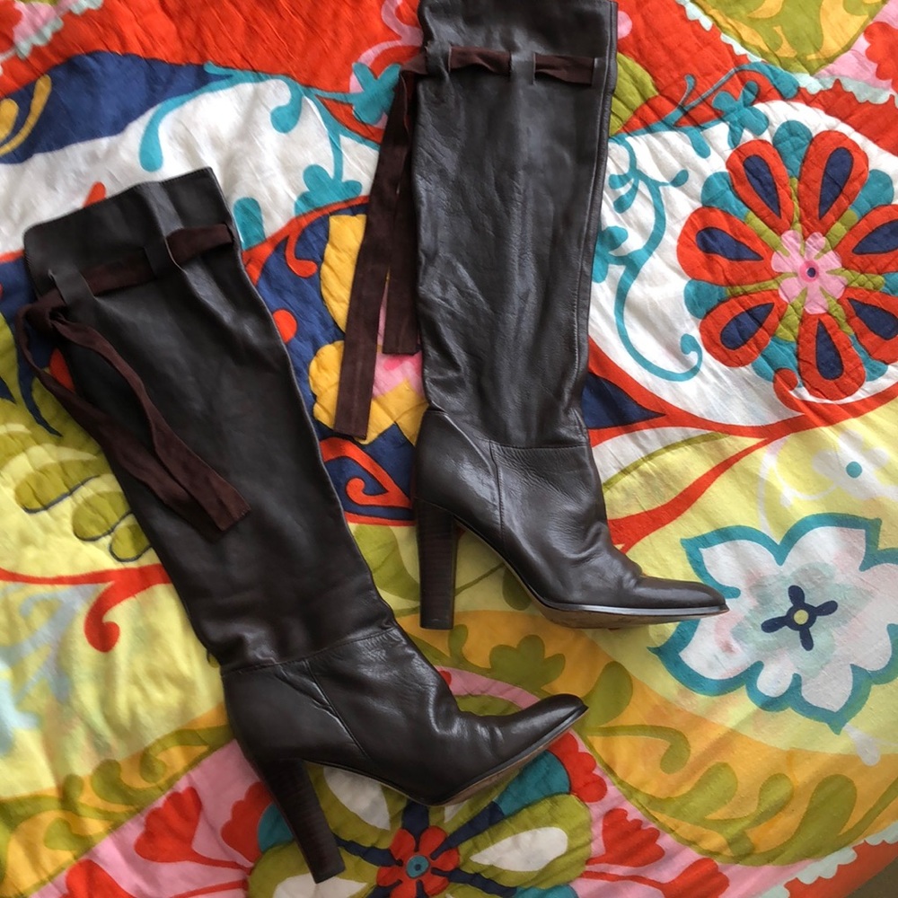 Charles David Leather Slouch Boot